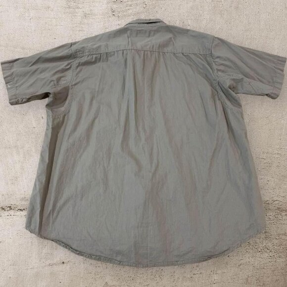 Wrangler Riggs Workwear Shirt Men’s Size XXL Khaki Ripstop Fabric Short Sleeve - Picture 5 of 5